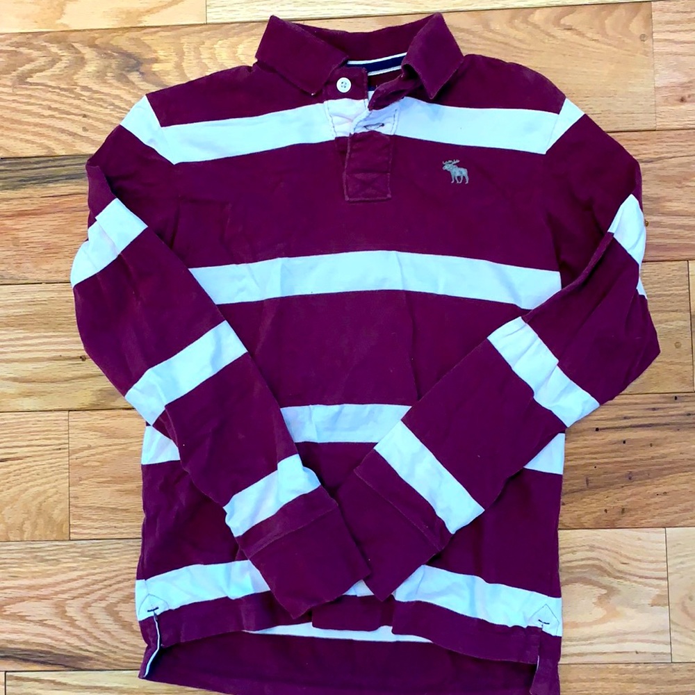 Abercrombie and Fitch long sleeve polo shirt